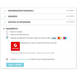 UniCredit PagOnline Gateway di Pagamento modulo PrestaShop