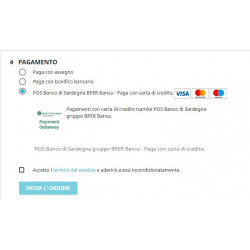 Gateway pagamento Banco di Sardegna gruppo BPER Banca modulo PrestaShop